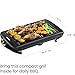 Chefman Electric Smokeless Indoor Grill w/ Non-Stick Cooking Surface & Adjustable Temperature Knob from Warm to Sear for Customized BBQing, Dishwasher Safe Removable Water Tray, Black