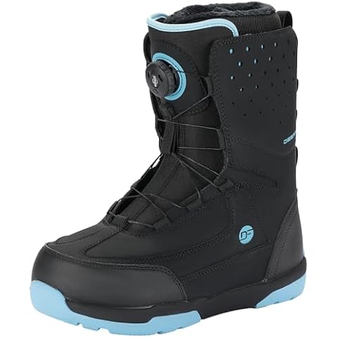 DEERFAMY Snowboard Boots Step on for Men, Black Cover