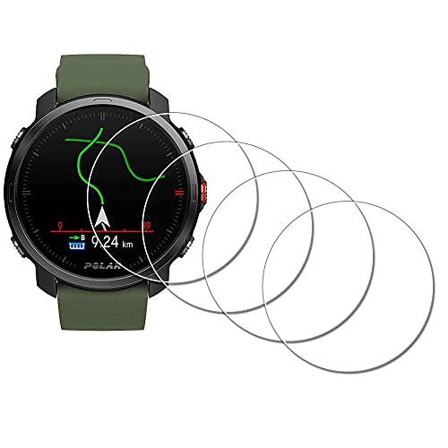 iDaPro Screen Protector for Polar Grit X Pro/Grit X Watch [4 Pack] Tempered Glass Anti-Scratch Bubble-Free Easy Installation