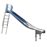 Kindergartentaugliche Edelstahlrutsche mit Leiter