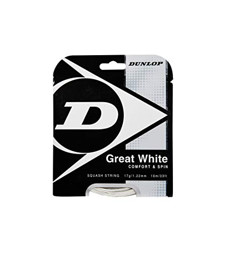 Dunlop Sports Great White Squash String, 17g, 1 set