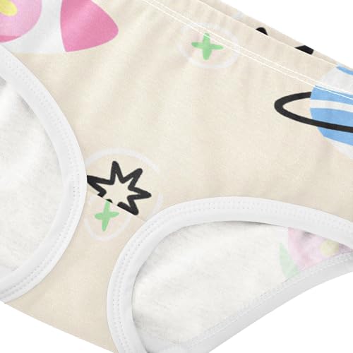 GuoChe Triangle Panties Daily Wear Panties Breathable Underwear for Young Girls in Sizes 2T,3T, 4T, 5T, 6Y and 8Y4