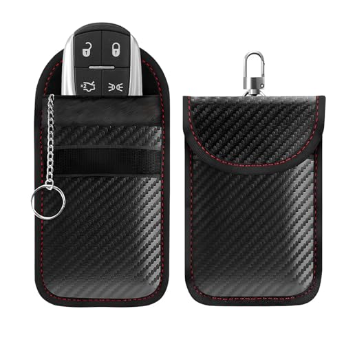 Carbon Fiber Faraday Pouch for Keys
