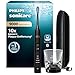Philips Sonicare DiamondClean 9000 elektrische Zahnbürste, Schallzahnbürste mit App, Drucksensor, 4 Putzmodi, 3 Intensitätsstufen, Ladeglas und USB-Reiseetui, Schwarz, Modell HX9911/09