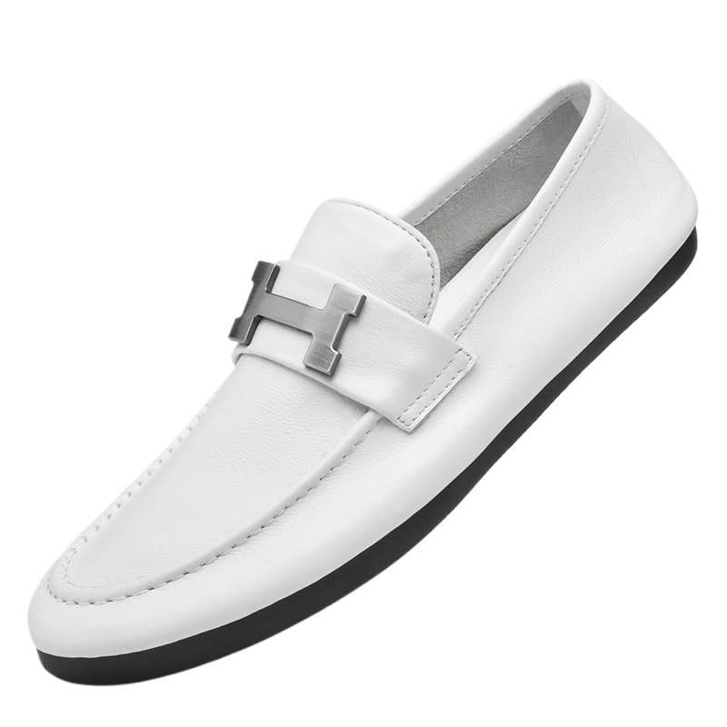 New Men's Handmade Dress Shoes, PU Leather Oxford Brogue Shoes for Men, Italian Classic Vintage Slip-On Lightweight Casual Shoes