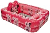 Disney Minnie Mouse Air-Filled Cushion Bath Tub - Free-Standing, Blow up, Portable, Inflatable, Baby Bathtub, Toddler Bathtub