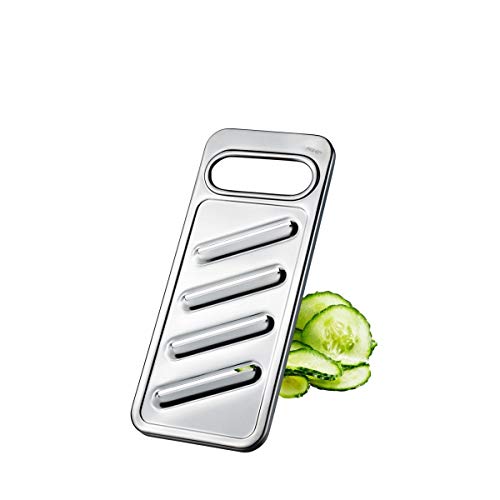 GEFU RETARO Gemüse- & Kartoffelhobel, 4 Schneidflächen, Edelstahl aus einem Stück, spülmaschinengeeignet, 24,3×10,3×1 cm