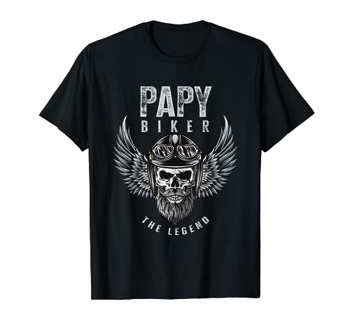 Papy Biker Motard Cadeau drôle Moto Papi T-Shirt