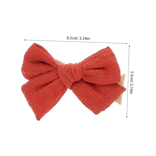 TOYANDONA 10Pcs Cotton Dot Bow Headbands Newborn Hair Accessories Soft Elastic Hairbands for Party Birthday Daily Wear2
