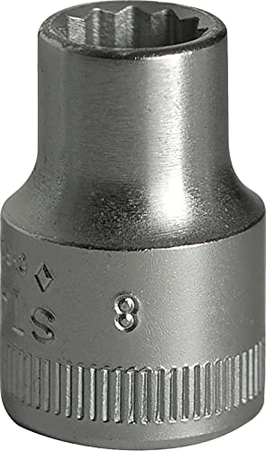 Image of Stahlwille 45 8 "45" Bi-Hexagon Socket, Silver, 8 mm