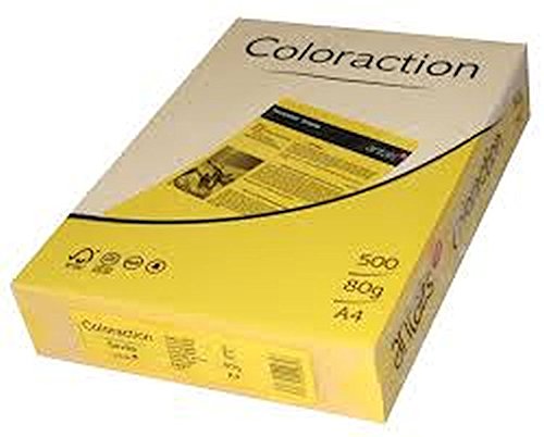 160 GSM A4 Coloraction Printer Copier Paper - Dark Yellow Sevilla (250)