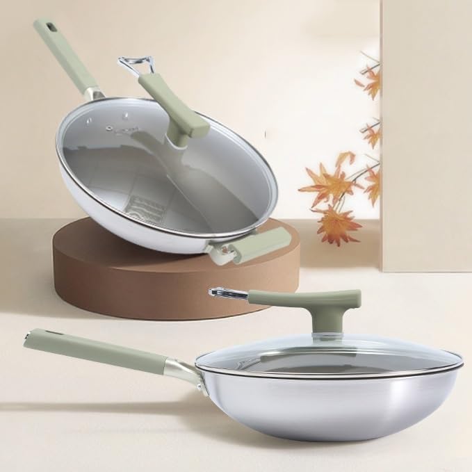 Wok de acero con mango desmontable 34 cm miniatura 4