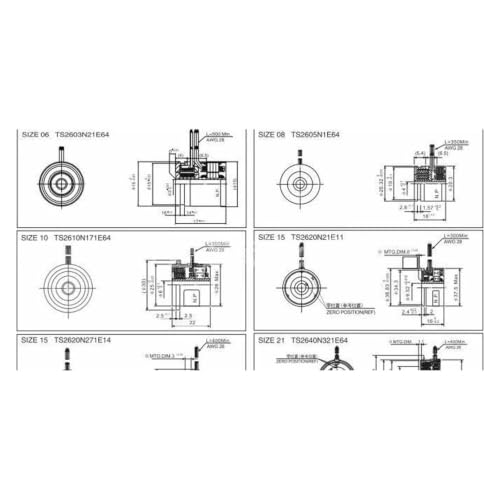 Transformateur rotatif sans balais TS2640N321E64 encodeur de servomoteur synchrone