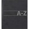 Brunnen 1064658 schubben-telefoonregister adressenboek (zachte omslag, 210 x 148 x 10 mm) zwart