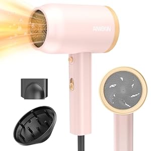 ANIEKIN Hair Dryer, 1875 Watts Fast Drying Blow Dryer with Diffuser and Concentrator, Compact Lightweight Hair Dryer for Women and Men