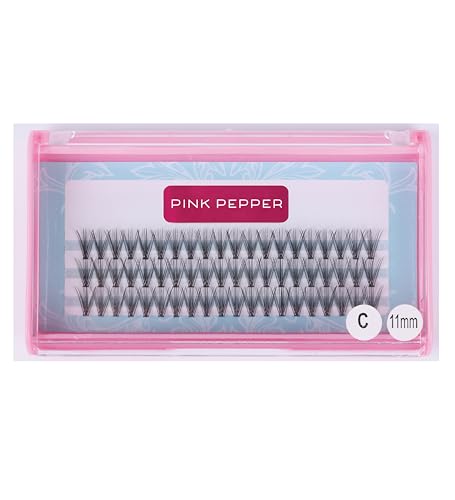 PINK PEPPER セルフ まつげエクステ セルフまつエク 部分用 ツケマ マツエク 太さ0.07mm 20本束 (C-11mm)