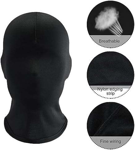 Beulen masker zwart | Bivak muts voor carnaval
