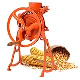 Corn Sheller Hand Crank,88-132 lbs Per Hour,Steel Corn Cob Thresher with Stand, Manual Quick Corn Cob Stripper Tool with Adjustable Size,Heavy Duty Corn Cob Stripper for Farms and Families