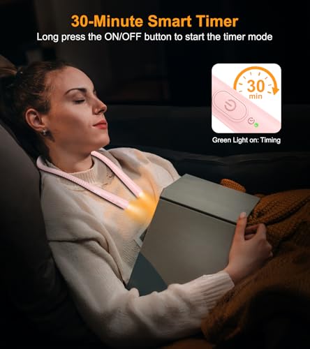 Image of Gritin Book Light, Eye Caring 4-Color&5-Brightness Neck Light Reading Light