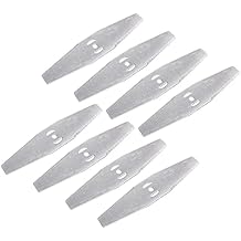 Emiif 8 Pcs Metal Lawn Mower Saw Blade Head Replacement Saw Blades Lawn Mower Fittings Cordless with Battery and Charger Accessories,Universal Craftsman String Trimmer attachments