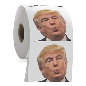 Donald Trump Toilet Paper Roll – Funny Novelty Gag for Democrats and Republicans – 3 Ply Toilet Tissue 200 Full-Color…