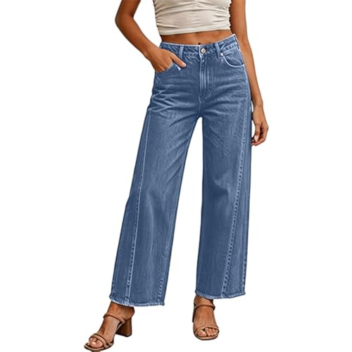 Jean bootcut femme ample à jambes larges style décontracté