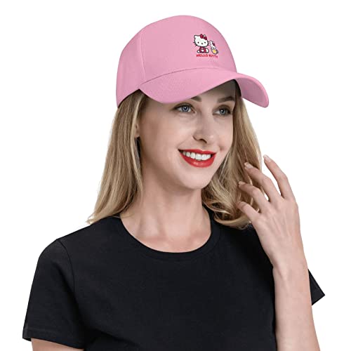Xyndbik Anime Baseball Cap For Women Cute Hat Adjustable Trucker Dad Hat Pink #TOP5