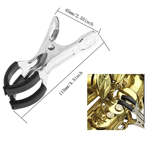 Jiayouy 26Pcs Sax Repair Tool Kit Include Led Leak Light & Spring Hook & Key Indentation Clip & Leveling Pad & Spring Pliers Repair Maintenance Tool For Saxophone, Clarinet, Flute, Woodwind #TOP5