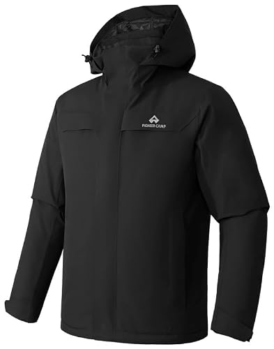 Image of Pioneer Camp Men Lightweight Waterproof Jackets Windbreaker Breathable Quick Dry Outdoor Softshell Raincoat for Hiking Cycling Camping