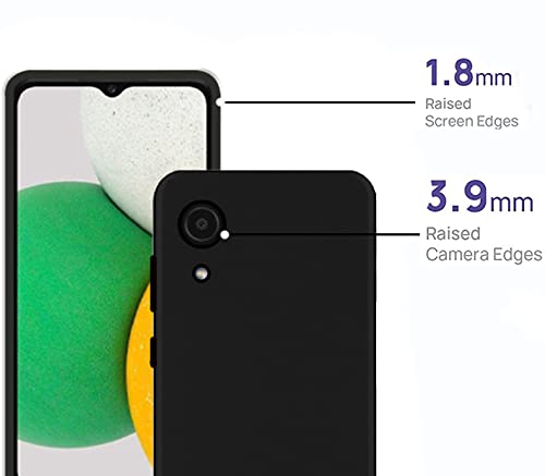 Image of HELLO ZONE Exclusive Matte Finish Soft Back Case Cover for Samsung Galaxy A03 Core - Black