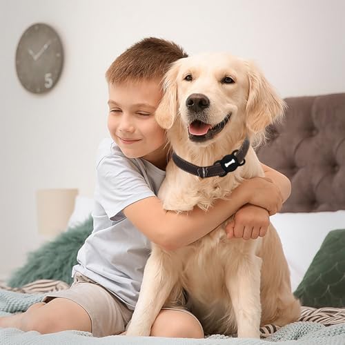 Nasuanata Tracker Hund, Ohne ABO Positionstracker mit Silikonschale, Kein GPS Gerät zur Überwachung funktioniert mit Find My (nur iOS) (Schwarz)