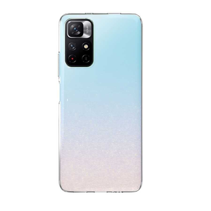 Zore Xiaomi ile uyumlu Redmi Note 11 Pro Plus 5G Kılıf Zore Süper Silikon Kapak Renksiz