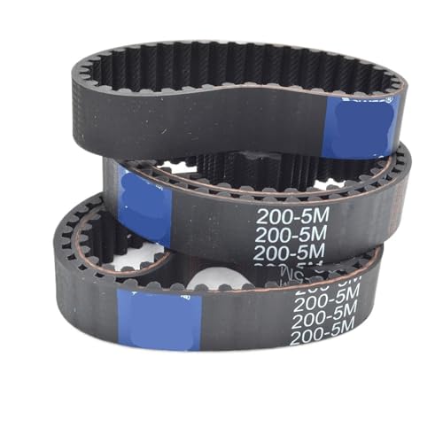 Courroie HTD 5M 185-5M synchrone 37 dents en caoutchouc robuste pour motorisation de précision