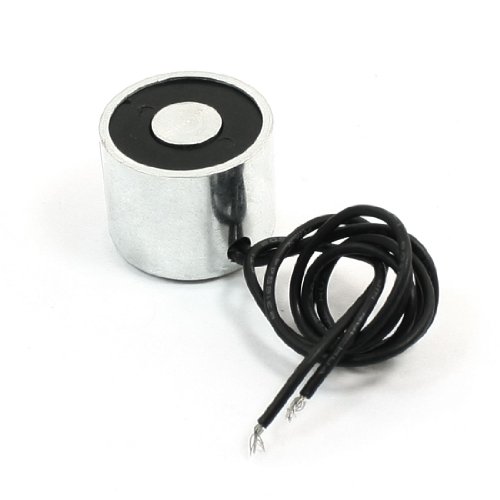 uxcell a13120300ux0142 DC12V 50N 2 Wired Connector Electromagnet Solenoid Lift Holding, 0.33 Amp