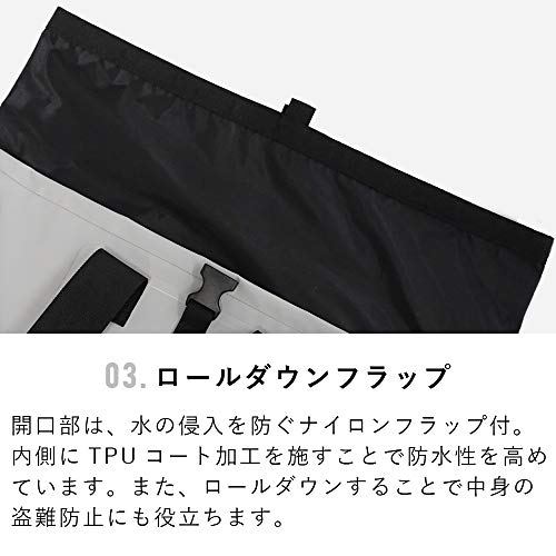 HeleiWaho ヘレイワホ 防水トートバッグ 20L 肩がけ 防水バ
