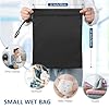 OTraki 2 Pack Wet Bags for Swimming Travel Laundry Bag Nappy Bag Dirty Wet Clothes Bag Waterproof Storage Bags for Gym Swimsuit Workout Yoga Beach Pool (12 x 14 inch), Black #1