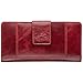 Mancini Casablanca Full Grain Leather RFID Secure Clutch Wallet, Red