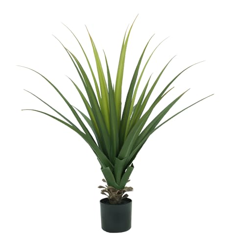 3FT Artificial Agave Plant – Realistic Faux Spiked Agave Plants,Artificial Plants Indoor Decor, Faux Plants for Home, Office, Garden & Hotel