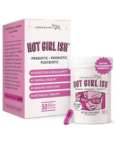 Image of Legendairy Milk Hot Girl Ish - Daily Probiotics for Women with 50 Billion CFU - Women's Probiotic Supplement with 20 Probiotic Strains, Prebiotics & Postbiotic for Digestive, Gut & Immune Health