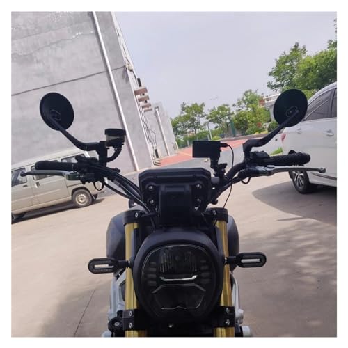 Retrovisor para motocicleta de extremo de barra ajustable 4