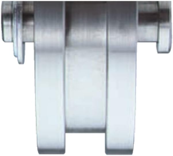 Yokozuna WBS0906 Rota Stainless Heavy Door Wheel, 3.5 inches (90 mm), H Type