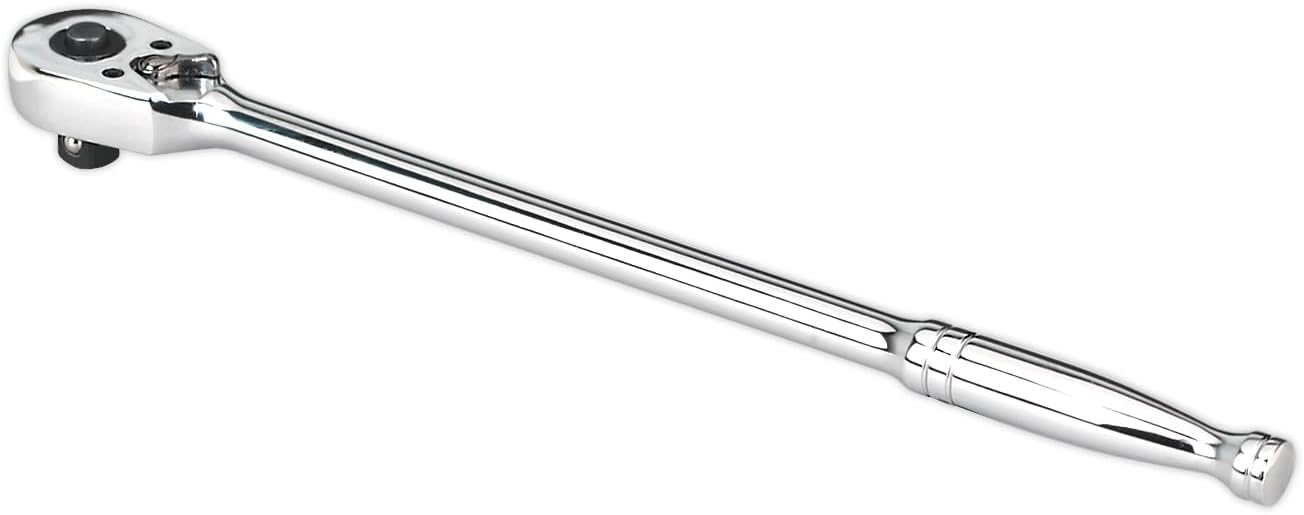 Sealey AK661L Long Pattern Pear-Head Flip Reverse Ratchet Wrench, 3/8" Square Driver, 300mm Length