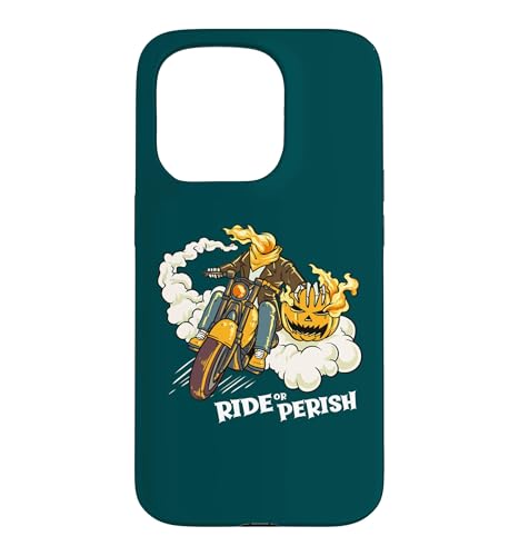 Trick Or Treat Ride Or Perish �ʔ��� �n���E�B�� �p���v�L�� �o�C�J�[ �X�}�z�P�[�X iPhone 15 Pro �p
