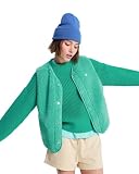 Roxy Iconic Town ERJPF03235 - Gilet in pile Sherpa da donna, Verde marino., XS