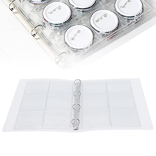 Les-Theresa Transparante Binder Foto Organizer Badge Opslag Boek Geperforeerde Ring Collectie Map 6 Pagina's (6 Gaten) - Image 3