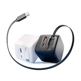 NOHOO【自動巻き取り式】 急速充電器 USB-C充電器 30W Type-C 急速充電 PD GaN PD充電器 小型充電器 GaN技術 ホワイト