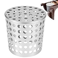 Dachrinnen Laubschutz aus Edelstahl, Regenrinnen Laubschutz, Fallrohrschutz, Laubschutz Dachrinne, Laubschutz für Dachrinnen, Laubfang Fallrohr, für Fallrohre (60-75mm)