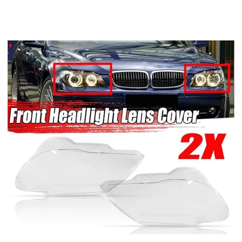 Couvercle phare BMW Série 7 E65 E66 optique transparente 2005-2008