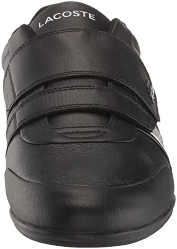 Lacoste Men's Misano Strap Sneaker, Black/Light Grey, 12 | Image 1