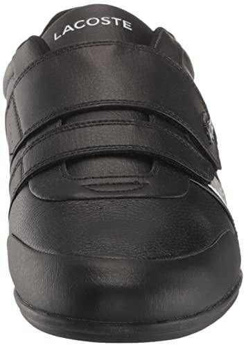 Lacoste Men's Misano Strap Sneaker, Black/Light Grey, 9 #TOP1